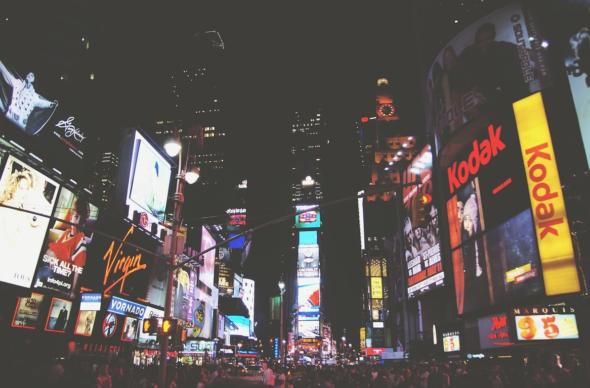 New York Times Square at night